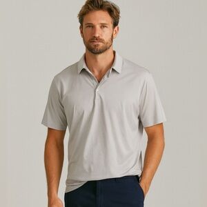 Johnston & Murphy Pima‎ cotton mens solid gray xc4 polo size XL